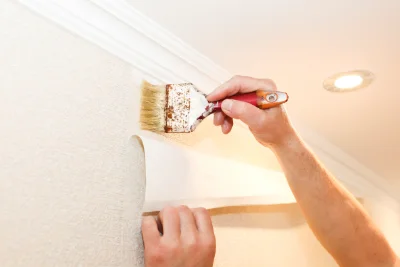 Pose de papier peint à Trégueux — revêtements muraux et toiles de verre